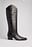 Leather Knee High Western Boots