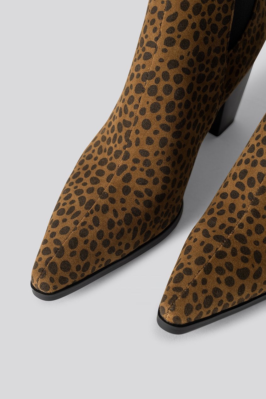 Chaussures Boots à talon | Leo Elastic Detail Calf Boots - GK95212