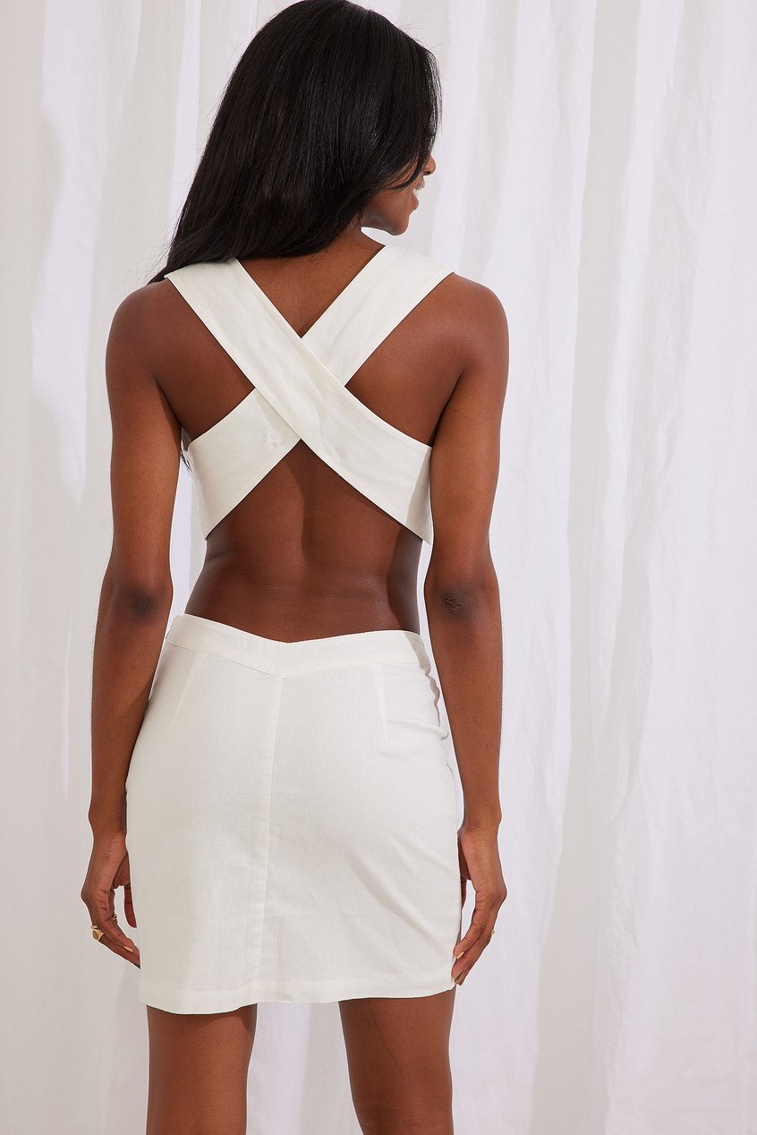 Röcke Premiumqualität | Linen Blend Mini Skirt - HD57163