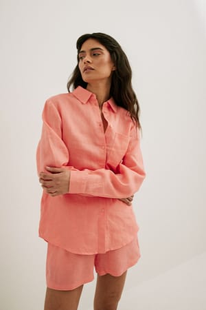 Apricot Linen Shirt