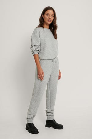 Grey Lisa-Marie Schiffner x NA-KD Structured Joggers