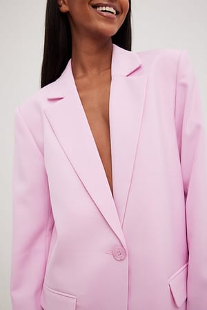 Pink Long Blazer