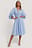 Long Sleeve Drawstring Midi Dress