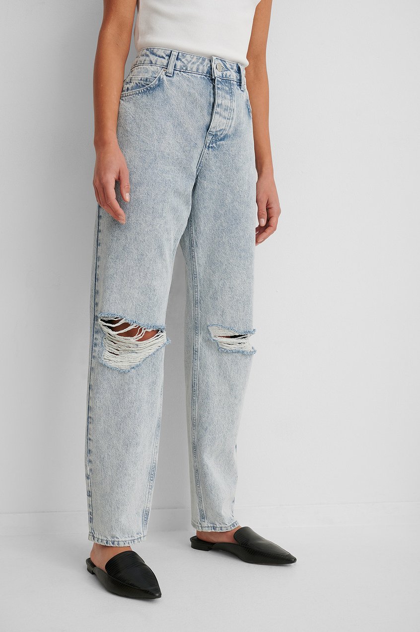 Jeans Jeans mit geradem Bein | Jeans Im Used-Look - EF71937