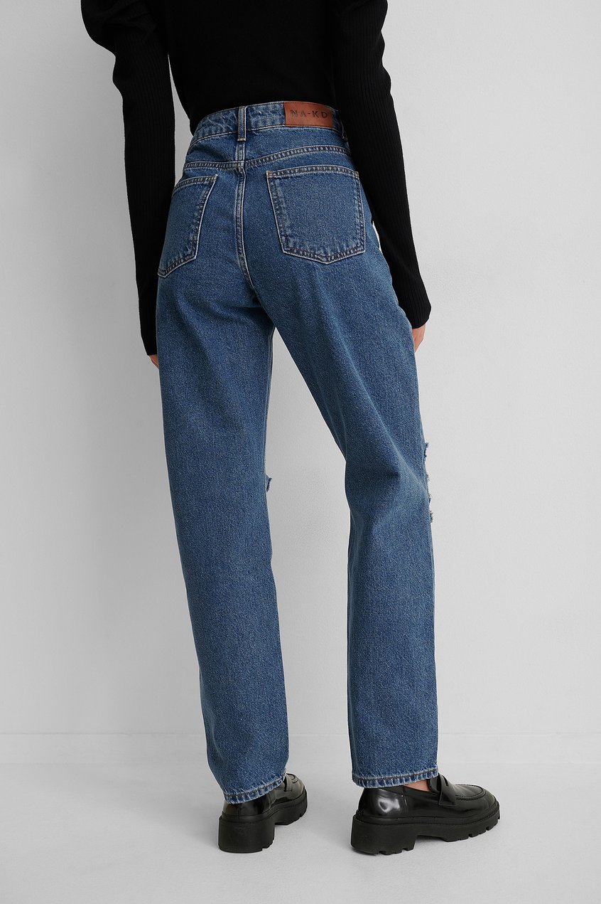Jeans Jeans mit geradem Bein | Jeans Im Used-Look - SN22210