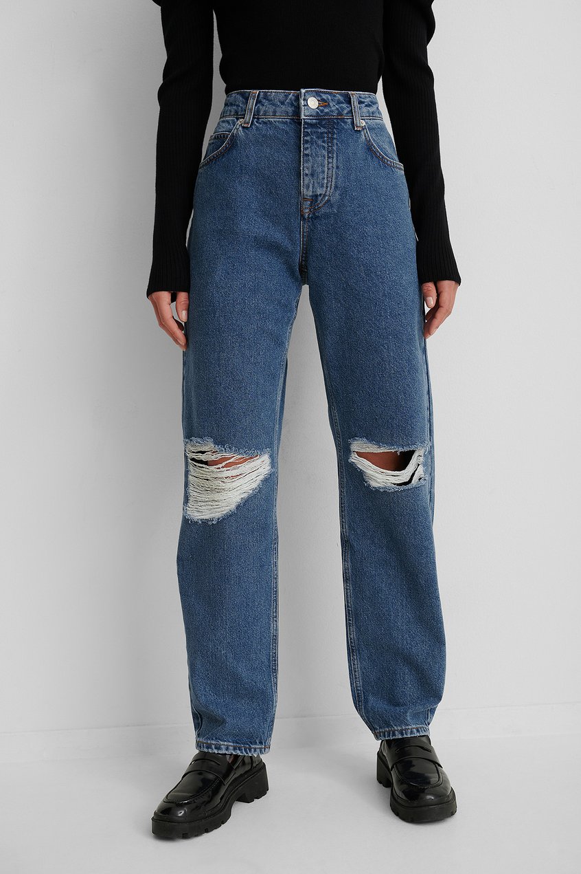 Jeans Jeans mit geradem Bein | Jeans Im Used-Look - SN22210