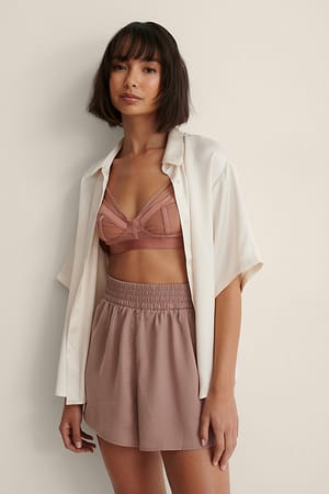 Dusty Pink Loose Fit Shorts