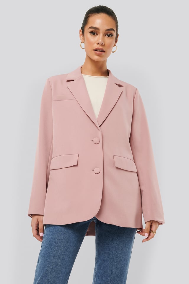 Loose Fitted Blazer Pink