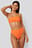 Culotte de bikini taille maxi haute bords dentelle