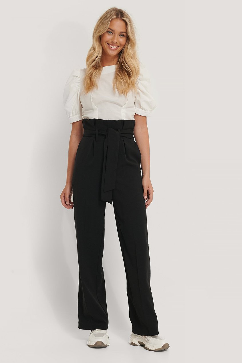 Pantalones Paperbag Trousers | Maxi Paperwaist Suit Pants - RG66867