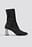 Metallic Heel Glitter Sock Boots