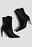 Metallic Heel Satin Boots
