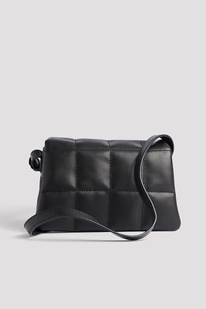 Black Mini bag trapuntata vaporosa