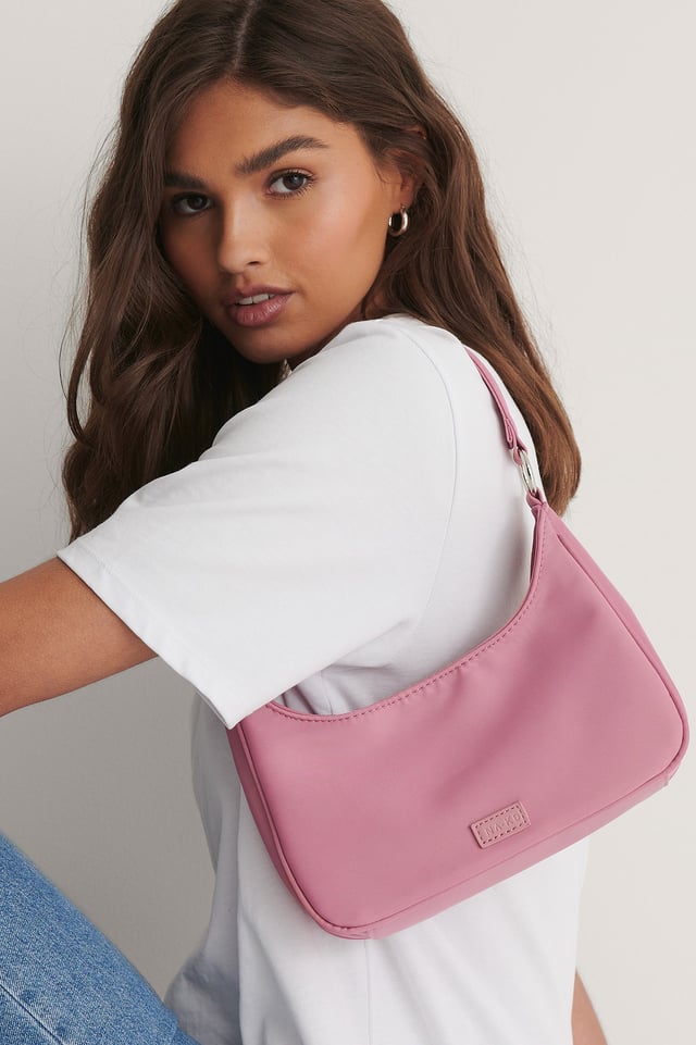 Dusty Pink Sporty Shoulder Bag