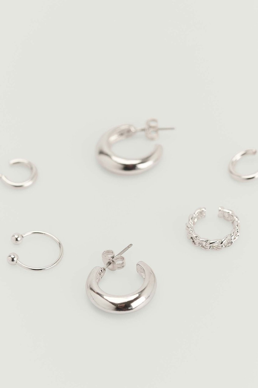 Accessoires Ohrringe | Set aus gemischten recycelten Ohrringen und Ohrreifen - BB87275