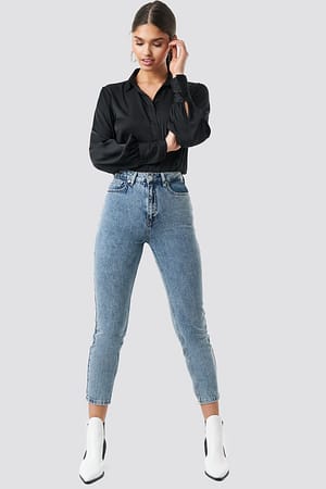 Mid Blue Mom Jeans