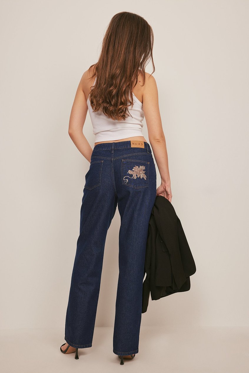Jeans Mid Waist Jeans | Organische Jeans - UJ49128