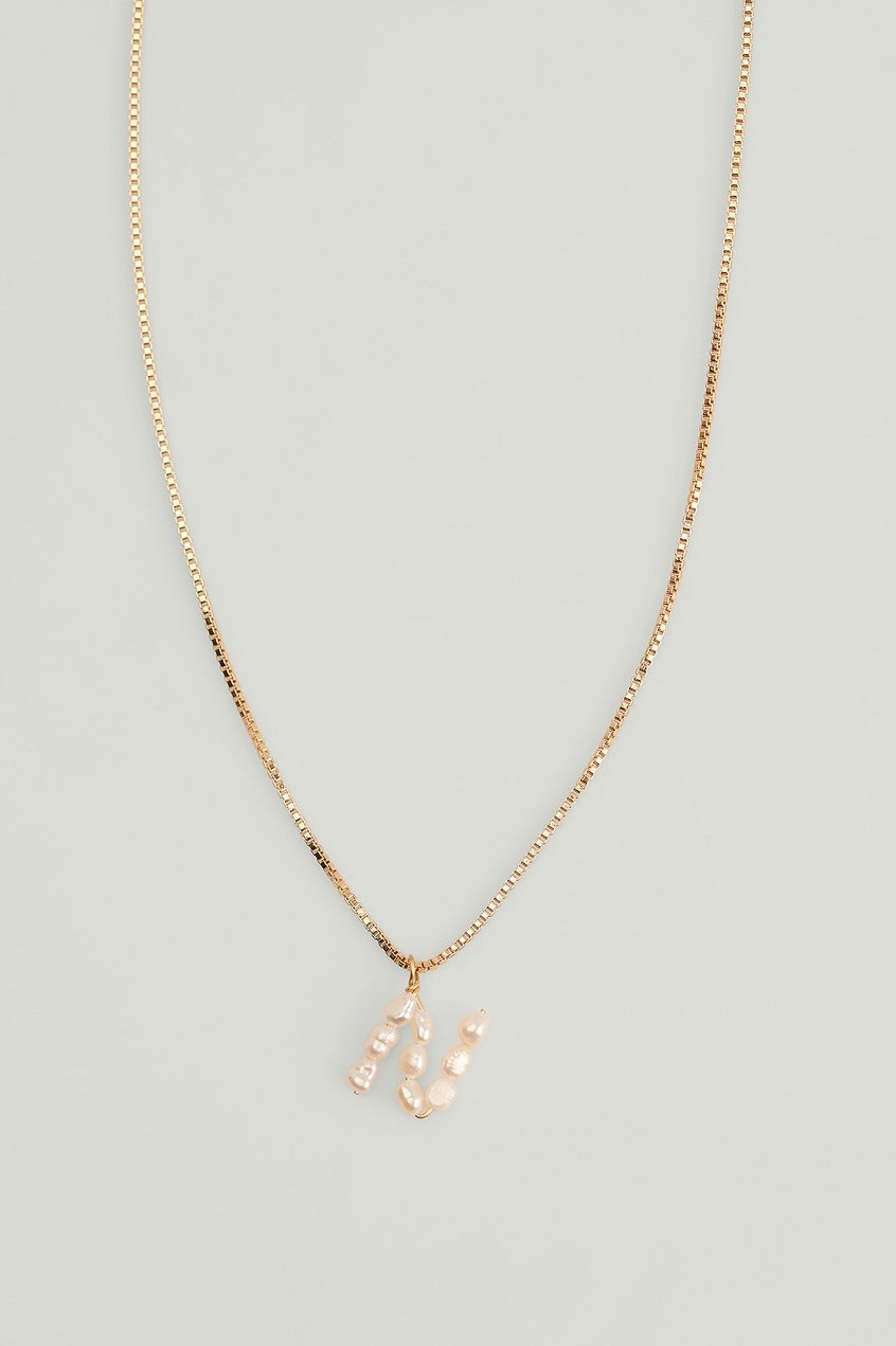 Accessoires Halsketten | Perlenhalskette mit Buchstaben - RC54501