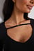 Neck Buckle Cut Out Detail Top