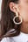 Nude Resin Ring Earrings