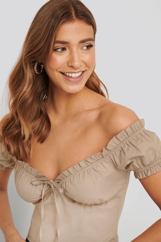 Off Shoulder -Toppi Light Beige