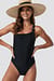 One Shoulder Metal Ring Swimsuit