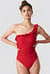 One Shoulder Ruched Swimsuit