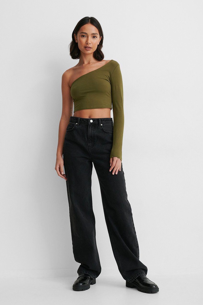 T-shirts | Tops Les essentiels | Organic One Sleeve Crop Top - RT24720