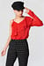 One Sleeve Frill Top