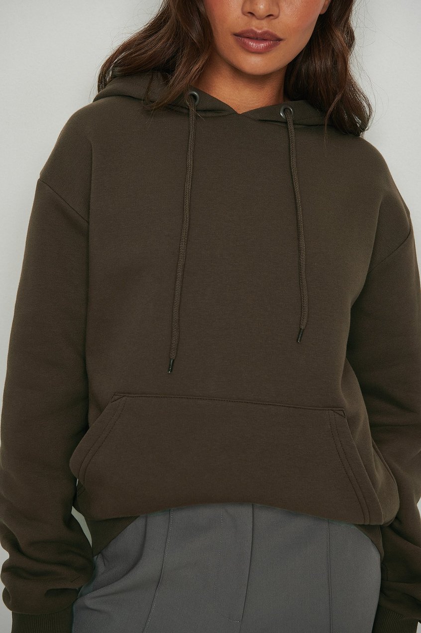Hoodies & Sweatshirts Reborn Collection | Übergroßer gebürsteter Kapuzenpullover - HE00663