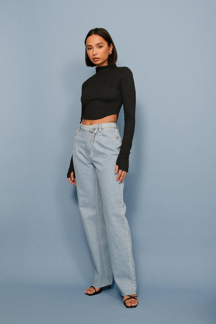 Jeans High Waisted Jeans | Jeans aus Bio-Baumwolle - EF45246