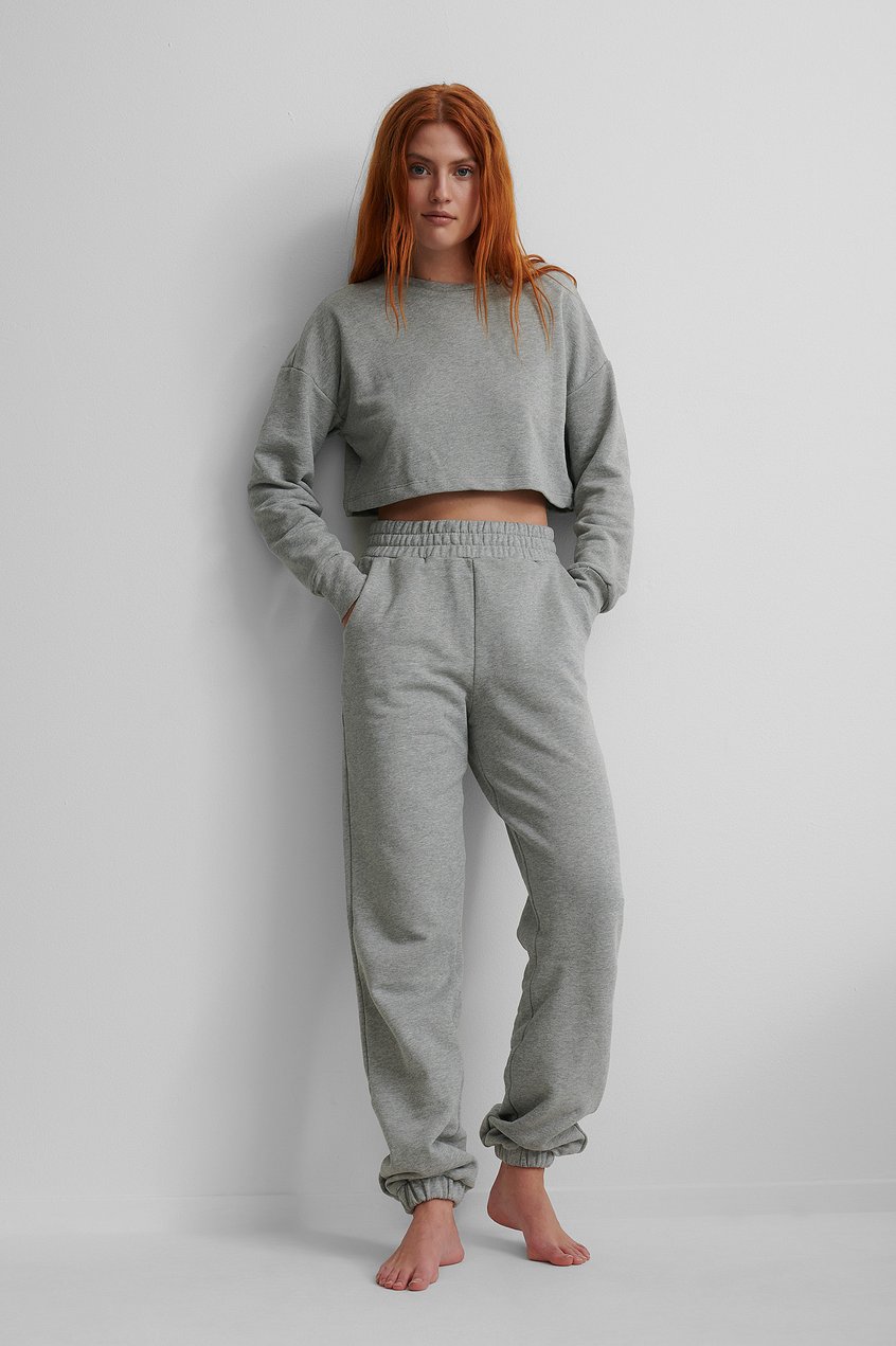 Loungewear Comfy Sets | Organic Cropped Sweatshirt - MC62206