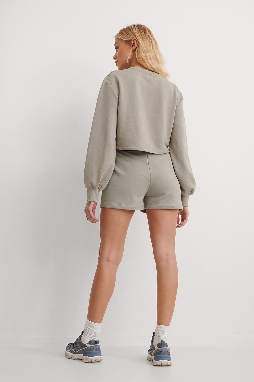 Shorts Loungewear | Shorts de chándal con cordón orgánico - VO68134
