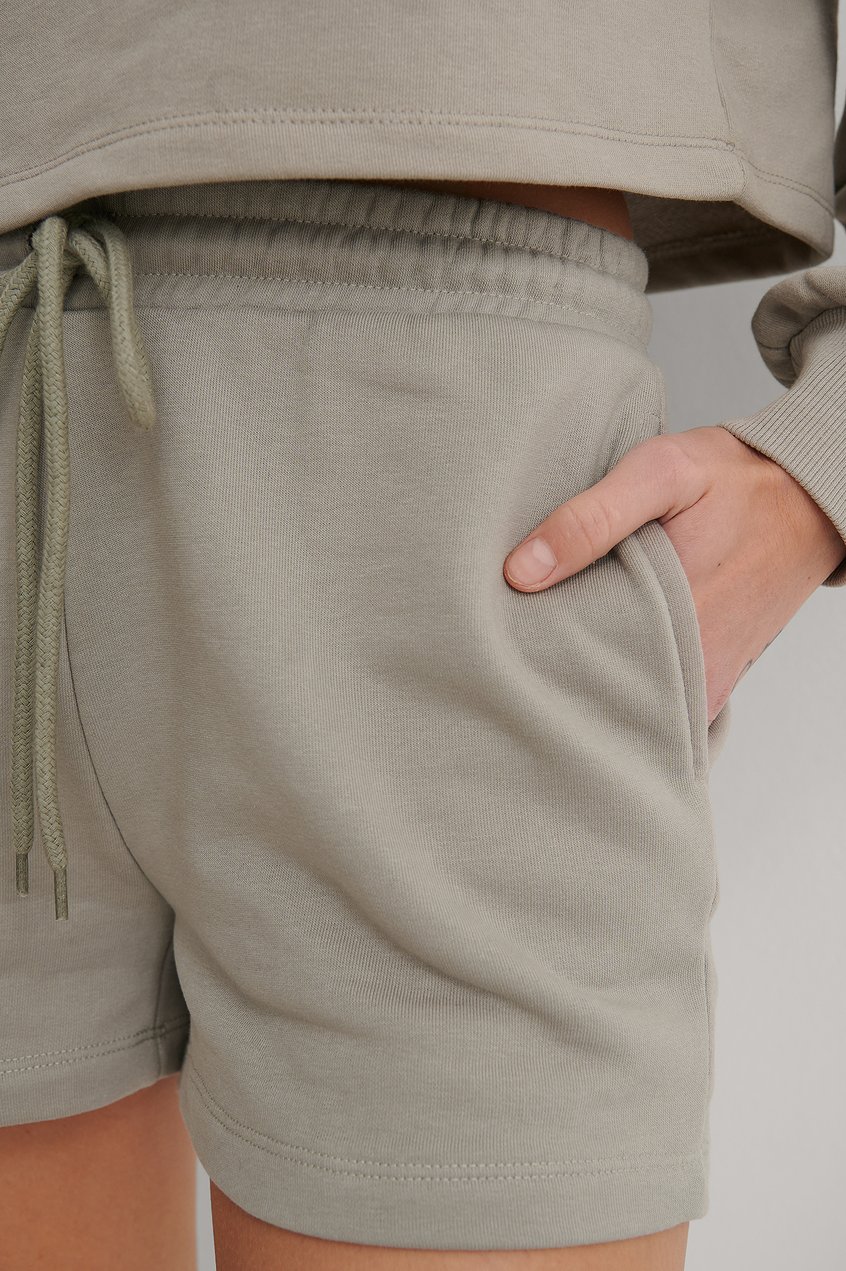 Shorts Loungewear | Organische Kordelzug Sweatshirt Shorts - QZ80570