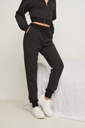 Black Ekologiczne spodnie dresowe