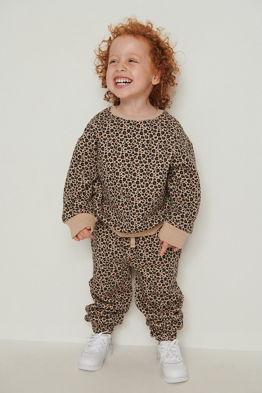 Vêtements Enfants Ensemble enfant | Ras-du-cou à imprimé léopard bio - OU49901