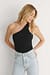 Organic One Shoulder Ribbed Top