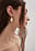 Ovaler Perlen-Ohrring