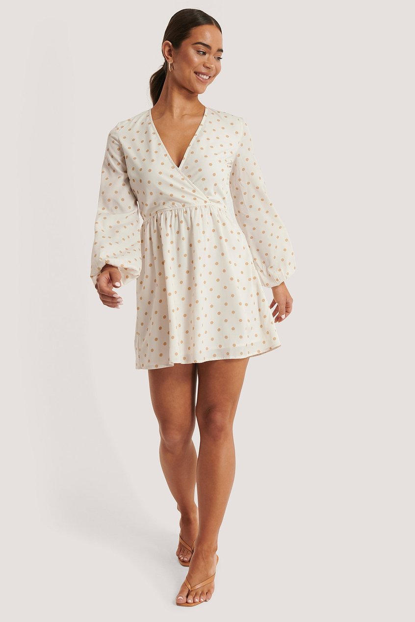 Robes Robes Manches Longues | Mini Robe Portefeuille - UP05970