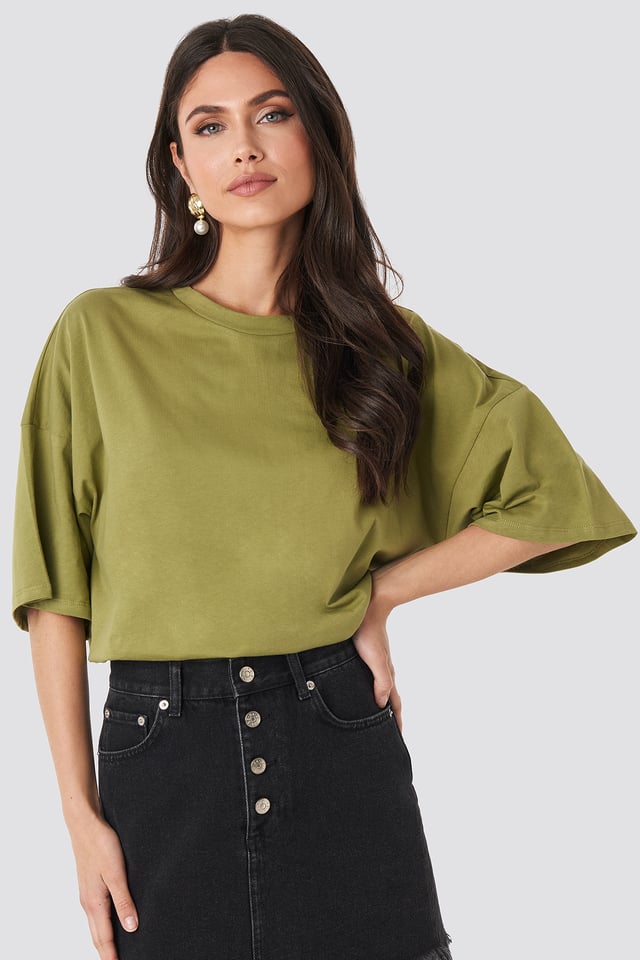 Oversized Boxy T-shirt Green