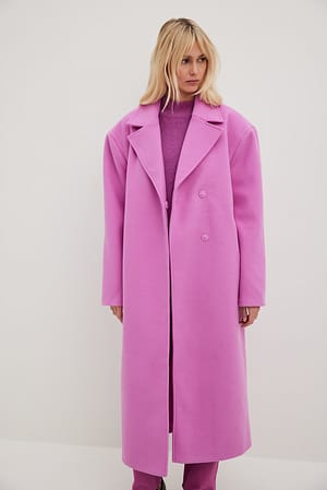 Gehoorzaam oud Voorbijgaand Oversized jas Roze | NA-KD