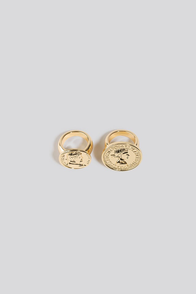 Oversized Coin Ring Gold