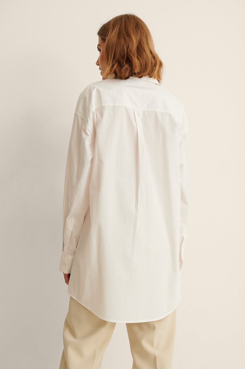 Robes Robes Manches Longues | Robe chemise surdimensionnée en coton biologique - TJ79375