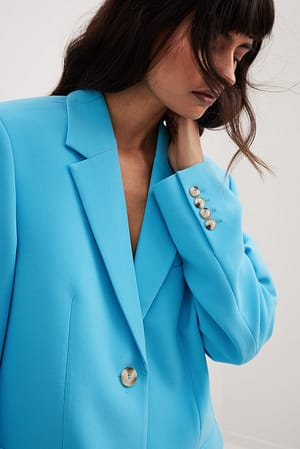 Blue Oversized blazer