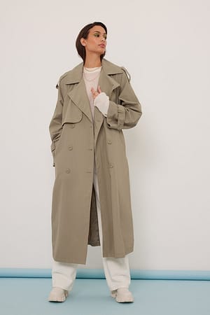 Taupe Trench coat oversize