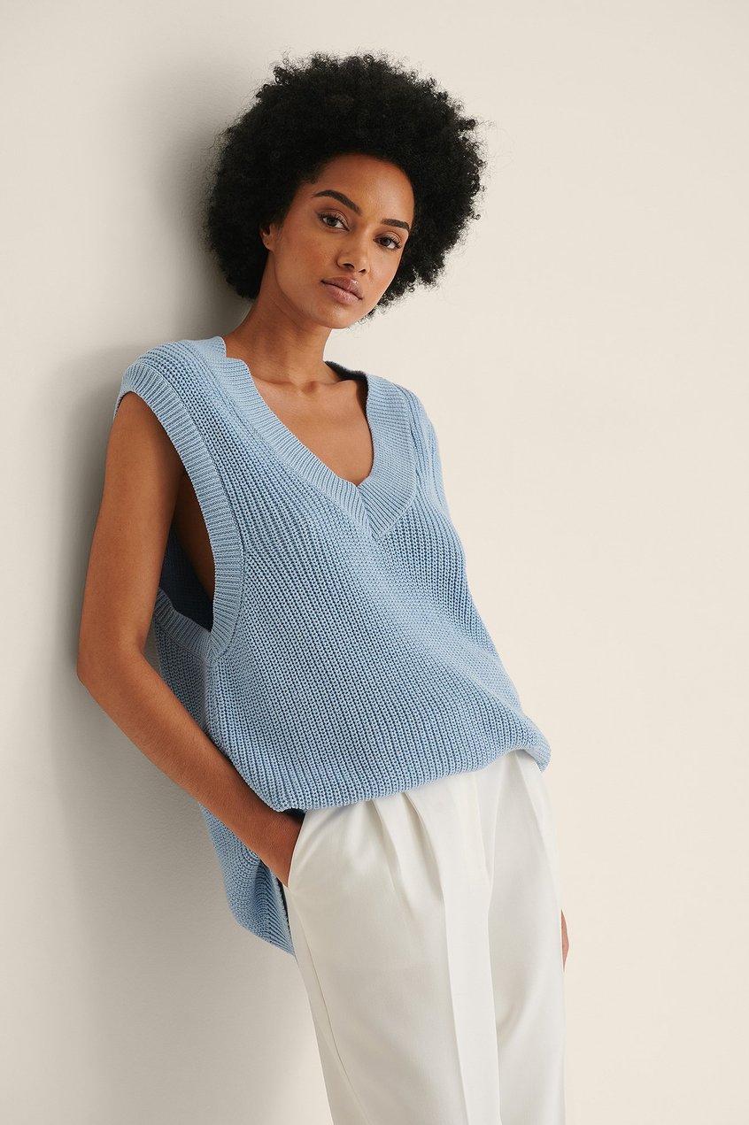 Pullover Selected Items | Recycelte lange Oversize-Strickweste - LY12590