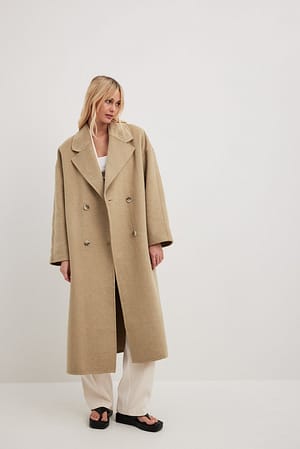 Brown Oversized Lightweight Coat