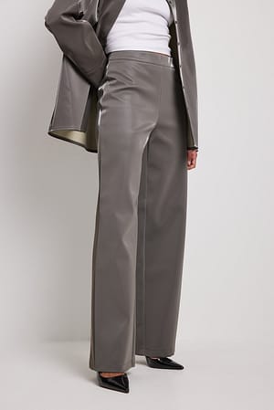 Silver Ovesized Long Trousers
