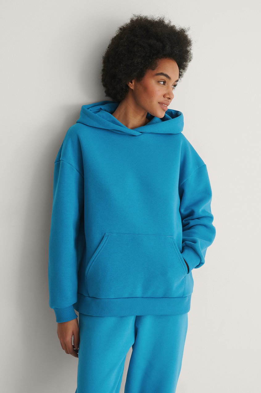 Hoodies & Sweatshirts Reborn Collection | Organischer Oversize-Kapuzenpullover mit Tasche - VQ09231