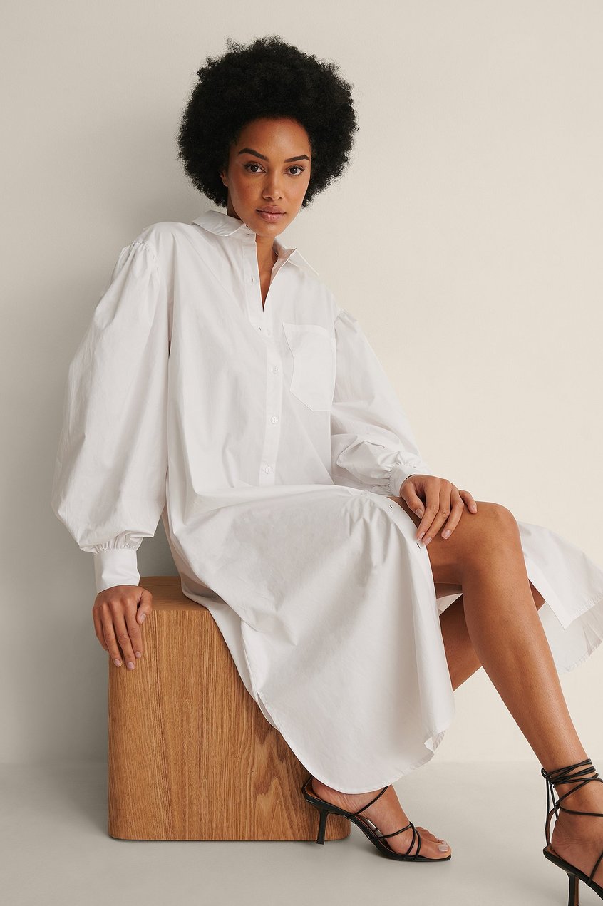 Robes Robes de plage | Robe chemise surdimensionnée biologique - RX86417